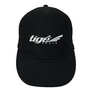 Tige Boats Foam Front Rope Braid Mesh Snapback Cap Trucker Boating Hat Cobra